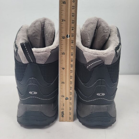 Salomon Men's Thinsulate Waterproof Black Boots 643001 US Size 7.5 SAMPLE - Picture 7 of 9